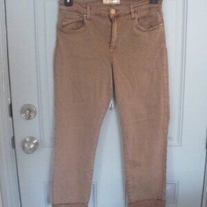 Ladies Cropped Brown Jeans Size 10 by KUT